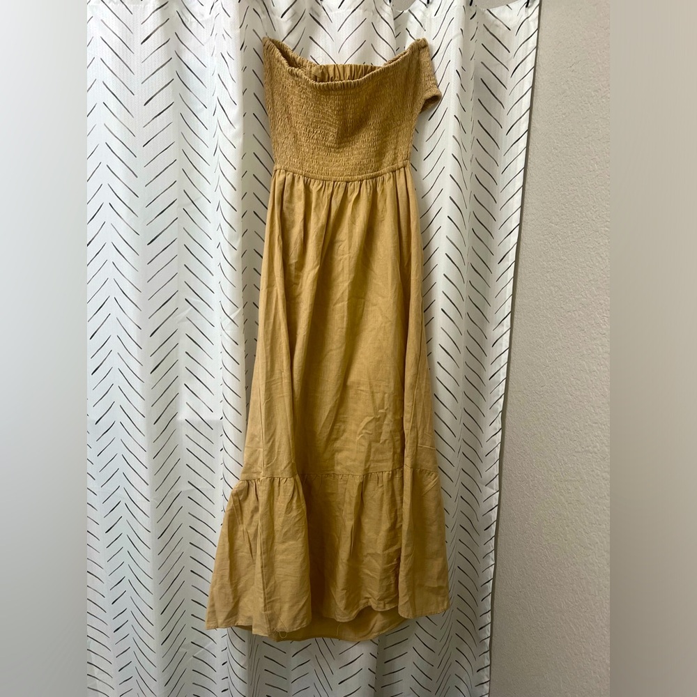 Forever 21 x New look - L - NWT - tan maxi/tube top dress original